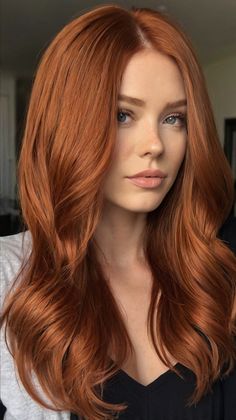 Elegant 39 Copper Hair Color Ideas Ideas for Natural Copper Red 🔮 Apple Cider Hair, Honey Highlights, Peach Hair, Golden Honey