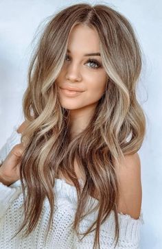 Babylights Brunette, Balayage Blonde, Balayage Brunette, Brunette To Blonde, Ombre Hair Color