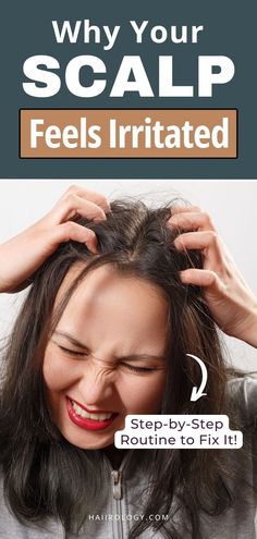 Your scalp might be irritated without you even realizing it! Issues like dryness, flakes, excess oil, or even eczema can cause discomfort and impact your hair health. Learn about the most common scalp issues, their causes, and how they can affect your hair’s growth and shine. This blog post dives deep into identifying and addressing scalp problems early, so you can keep your scalp healthy and flake-free. Head to the blog for expert tips with a FULL scalp care routine to soothe irritated scalp! Hair Care Videos, Wavy Straight Hair, Scalp Issues, Hair Color Guide, Scalp Problems, Shampoos And Conditioners, Hair Concerns