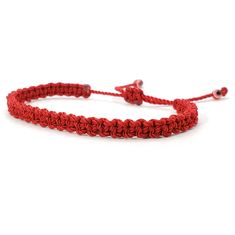 Fashionable And Durable Hand-Made Red String Bracelet For Wrist Sizes 6 Inches To 9 Inches, With An Easy To Use Zip Like Function To Fit Your Wrist, You'll Have It On As Soon As You Get It. Made From High Quality Red String, It Will Be Sure To Last. These Bracelets Are Worn To Attract Good Fortune, Bring A Good Mood And To Ward Off Bad Vibes. Each Bracelet Is Carefully Handcrafted And Given Proper Time To Ensure Quality. Casual Red Resizable Jewelry, Red Adjustable Friendship Bracelets, Adjustable Red Beaded Bracelets, Casual Red Jewelry With Adjustable Cord, Casual Red Braided Bracelets As Gift, Casual Red Braided Bracelets For Gift, Red Casual Wristband As Gift, Casual Red Wristband For Gift, Casual Red Wristband As Gift