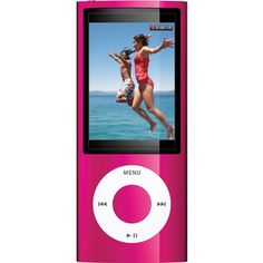 an mp3 player with two people jumping in the air