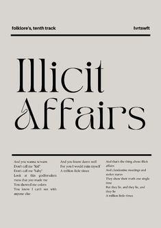 the cover of an article with black and white type on it, which is also in font