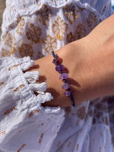 Amethyst and Lapis Lazuli Bracelet ~* Bracelet *~ Bracelet Design: Five Amethyst in the Center, Lapis Lazuli Strand Ending: Sterling Silver, Sterling Silver Clasp Gemstone Sizes: Amethyst 5-8mm Lapis Lazuli 1.8mm Very Delicate and Lightweight Lapis Lazuli, Amethyst Bracelet Made to Order According Your Desired Size  *Please Reach Me If You Need Custom Size Not Listed in the Selection *Please Reach Me If You Want Matching Bracelets for Your Kids Visit the Shop for More Jewelry Please Reach Me If Adjustable Beaded Stone Bracelets As Gifts, Adjustable Beaded Bracelets With Stones As Gift, Adjustable Beaded Stone Bracelets For Gift, Adjustable Beaded Bracelets With Stones For Gift, Adjustable Crystal Bracelet With Stones As Gift, Bohemian Purple Resizable Bracelets, Adjustable Blue Crystal Bracelet With Stones, Blue Amethyst Hand-strung Jewelry, Blue Beaded Amethyst Jewelry