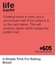 a recipe for making bread in ovens with instructions on how to bake it