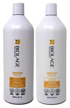 What it is: A shampoo and conditioner set ideal for frizzy hair types. Who it's for: Ideal for frizzy hair.Set includes:- Smoothproof Shampoo (33.8 oz.): a shampoo that encases hair in a protective shield, fighting frizz and humidity for a polished look- Smoothproof Conditioner (33.8 oz.): a conditioner that keeps locks smooth and moisturized, plus your scalp refreshedHow to use: Wet hair before applying shampoo. Massage shampoo into hair, then rinse and repeat. Administer the conditioner from s Biolage Shampoo And Conditioner, Good Shampoo And Conditioner Healthy, Best Shampoo And Conditioner, Best Shampoo, Hair Care Growth, Good Shampoo And Conditioner, Shampoo And Conditioner Set, Hair Set, Best Shampoos