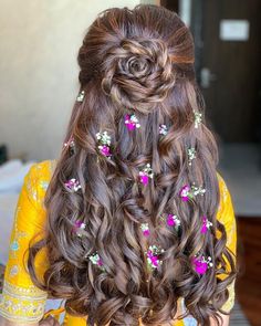 Open Hair, Long Hair Wedding Styles, Indian Bridal Hairstyles, Front Hair Styles