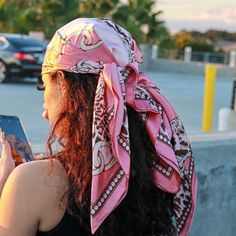 Beautiful Women's Pink Silk Scarfs. These scarfs can be styled in many ways. Many varieties and color ways to choose from! Trendy One Size Headscarf For Beach, Trendy Beach Headscarf For Spring, Trendy Pink Scarf For Fall, Trendy Pink Scarves For Fall, Summer Vacation Headscarf, Trendy Silk Bandana Print Scarf For Spring, Chic Pink Scarves For Spring, Trendy Silk Scarf With Bandana Print For Spring, Trendy Bandana Print Silk Scarf For Spring