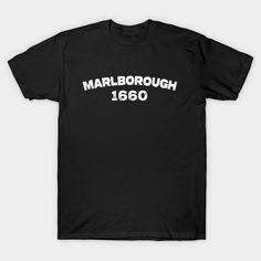 a black t - shirt that says marlborough 1960