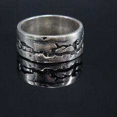 Engraved Men's Silver Ring - Abstract Style Silver Band, Statement Men's Silver Ring, Sterling Silver Engraved Ring, Armenian Silver Ring, Gift For Him PRODUCT DETAILS Ring width 5 mm. Weight (depends on size) 7-9 gr. All items are made of sterling silver 925 and they are hallmarked. The necklace is gift-wrapped, ready to be offered to someone special. Please keep in mind that the colors of metals may slightly vary due to monitor differences. Thank you for visiting our shop! We will be happy to Artisan Sterling Silver Ring With Etched Details, Artisan Sterling Silver Etched Rings, Silver Etched Bands For Gifts, Silver Sterling Silver Wide Band Ring, Silver Etched Bands As Gift, Etched Silver Bands As Gift, Gift Silver Etched Bands, Engraved Sterling Silver Ring Band, Engraved Sterling Silver Bands