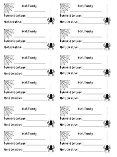 printable spider web name tags for halloween