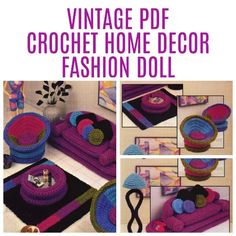 crochet home decor pattern book with instructions on how to make an easy and stylish