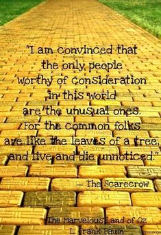 a brick road with the words i am confined that the only people worthy in this world are