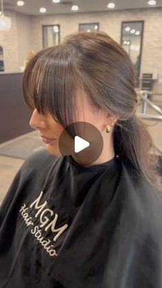 Haïr Cut Bangs Layers, Butterfly Bangs Hairstyle, Blended Bangs Into Hair, Long Bob Side Bangs, Ella Langley Bangs, Long Hair Short Curtain Bangs, Curtain Bangs Tutorial Cut, Middle Part Bangs Long Hair, How To Cut Curtain Bangs Tutorial