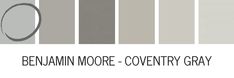 the color scheme for benjamin moore's country gray