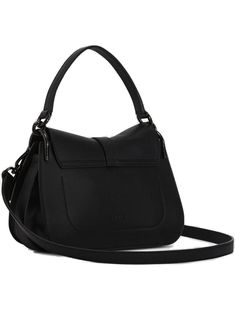 100% Cow Leather Lining:, 80% Polyamide, 50% Polyurethane Chic Bags With Detachable Handle And Flap, Chic Flap Shoulder Bag With Detachable Handle, Chic Satchel With Detachable Strap And Flap, Evening Top Handle Saddle Bag In Soft Leather, Evening Flap Satchel With Adjustable Strap, Evening Satchel With Flap And Adjustable Strap, Chic Double Handle Satchel With Magnetic Closure, Chic Flap Saddle Bag, Soft Leather Flap Bag For Evening