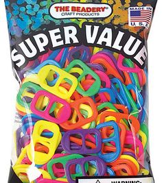 the beadery company super value plastic letters, assorted sizes and colors for making bracelets or necklaces