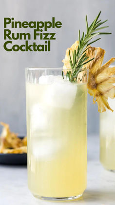 Pineapple Rum Fizz Cocktail Pineapple Water, Dried Pineapple, Brown Spots Removal, White Rum, Detox Your Body, Pineapple Juice