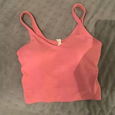 Rare Color(Pink Blossom) -Size 4 -Align Tank -Very Cute! Pink Seamless Scoop Neck Top, Pink Scoop Neck Seamless Top, Pink Bra Friendly Top For Spring, Pink Scoop Neck Yoga Tank Top, Pink Scoop Neck Tank Top For Yoga, Pink Summer Athleisure Crop Top, Pink Athleisure Crop Top For Summer, Pink Bra-friendly Tank Top For Yoga, Pink Scoop Neck Tank Top, Bra Friendly