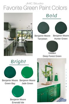 green paint colors for the kitchen and dining room