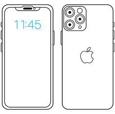 an apple iphone is shown in this drawing