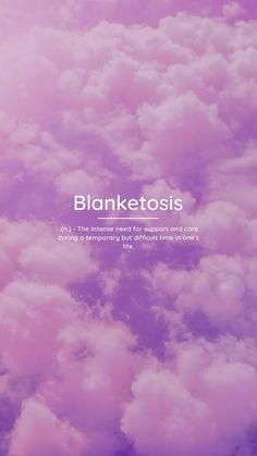 Blanketosis (n.) - Intense need for support and care during a temporary but difficult time in one's life. Quotes Struggle, Phobia Words, Difficult Words, Unique Words Definitions, Words That Describe Feelings, Poetic Words, Fancy Words, One Word Quotes