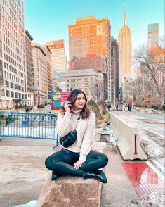 New York fashion, Empire State Building, winter fashion, leather leggings, chunky sweater, crossbody bag, fashion blogger, liketoknow.it City Golden Hour, Fashion Empire, Crossbody Bag Fashion, Chunky Sweater, Leather Leggings