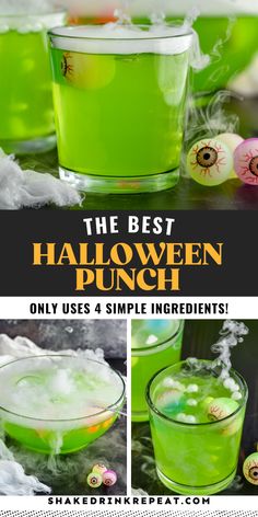 the best halloween punch only uses 4 simple ingredients