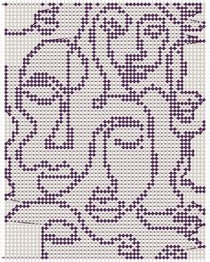 a cross stitch pattern with the word love