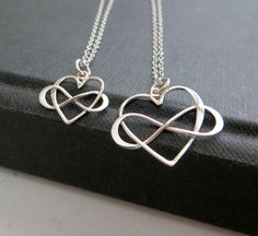 adorable heart representing one's infinite love. sterling silver infinity heart necklaces for grandmother, mother and daughter. adjustable fine chain 16-18'' tiny infinity heart necklace-14.5x10.5mm small infinity heart necklace-18x16mm large infinity heart necklace-22.5x22mm *please let me know if you need a different length-no extra charge up to 20'' Infinity Jewelry For Best Friend Valentine's Day Gift, Hypoallergenic Jewelry For Valentine's Day Anniversary, Silver Jewelry With Adjustable Chain For Best Friend, Infinity Necklace For Mom On Valentine's Day, Infinity Jewelry For Valentine's Day Gift For Mom, Infinity-shaped Jewelry For Mom For Valentine's Day, Valentine's Day Infinity Jewelry Gift For Mom, Adjustable Double Heart Jewelry For Anniversary Gift, Adjustable Chain Jewelry For Anniversary And Valentine's Day