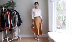 Luxurious, opulent, sumptuous, lavish, classy - these are just some of the words that come to mind when I think about slip skirts. Find out how to style them here. Smart Casual Women Work