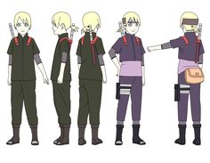 several different poses of the same person in various outfits, with one pointing at something