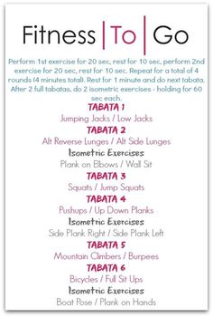 a poster with the words fitness to go written in pink and black on white background