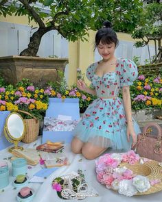 Girly Fits, Angel Outfit, Picnic Dress, Fancy Dresses Long, Picnic Food, Fashion Collage, Outfit Black, Fashion Mistakes, Indie Fashion