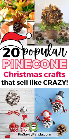 pine cone christmas crafts that sell like crazy