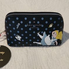 New With Tag , Nice Zipper, Stored In Plastic Kate Spade Disney Everyday Bag, Kate Spade Disney Style Everyday Bags, Kate Spade Pencil Case, Glitter Accessories, Kate Spade Disney, Cosmetic Bag Set, Plastic Pouch, Small Cosmetic Bags, Accessory Pouch