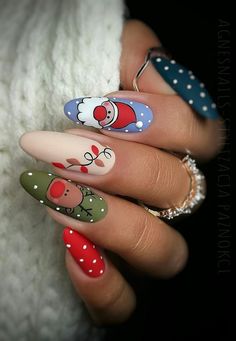 Xmas Nail Designs, Xmas Nail Art, Christmas Nails Easy, Christmas Nail Art Designs