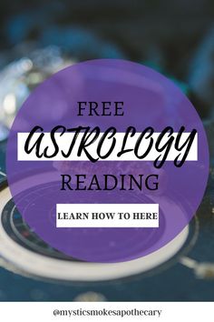 a purple plate with the text free astrology reading learn how to here