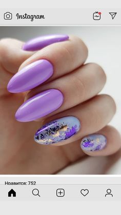 Purple Foil Nails, Bright Purple Nails, Design Summer Nails, Make Nails, Summer Nails Ideas, Pink Tip Nails, Bright Nail Art, Violet Nails, Foil Nail Art