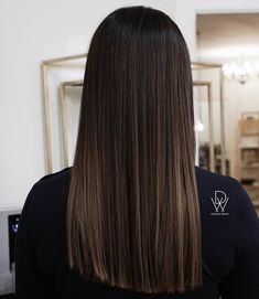 Balayage On Black Hair Straight, Black Hair With Brown Highlights Straight, Brushlight Hair Brown, Brunette Balayage Straight Hair, Lived In Balayage Brunette, Dark Brown Hair With Highlights Straight, Brown Hair Inspiration, Styling Skirts