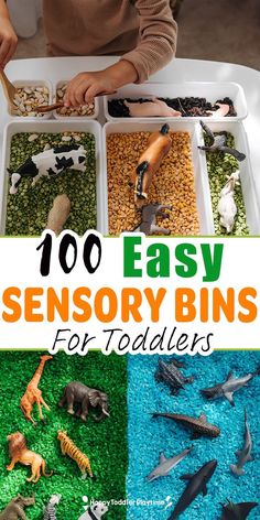 an easy and fun activity for toddlers to play with their toys