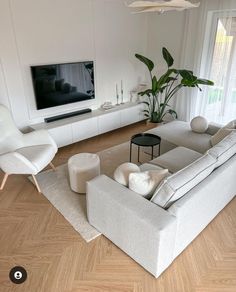 the living room is clean and ready to be used as an entertainment area for entertaining