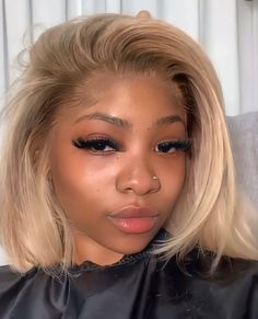 Blonde On Light Skin Black Women, Ash Blonde Bob Black Women, Short Blonde Hair Black Women, Black Girls Blonde Hair, Blonde Short Hair Black Women, Blonde Bob Black Women, Blonde Hair On Black Women, Ashy Blonde Hair