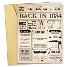 an old newspaper with the back in 1994 written on it