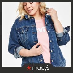 in stock Stylish Plus Size Clothing, Levis Denim Jacket, Denim Trucker Jacket, Style Inspiration Summer, Perfect Wardrobe, Levis Denim, Denim Jacket Women, Trucker Jacket, Women's Coats & Jackets