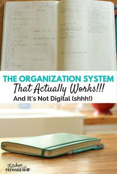 the bullet journal organization system for hands-on people - yep, it uses a real pencil and paper #mealplanning Bullet Journal Organization, Life Organisation, Kitchen Organizing Ideas, Control Journal, Cleaning Checklist Template, Organization Systems, Organization Bullet Journal, Journal Organization, Space Saving Kitchen