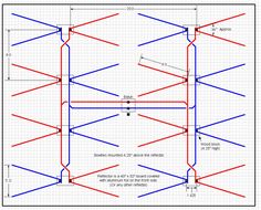 the diagram shows how to use different angles and heights for an architectural structure, including lines that are parallel to each other