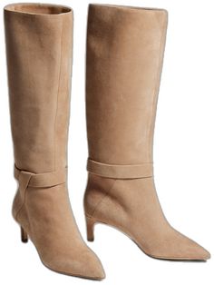 Elegant Medium Width Mid-calf Knee-high Boots, Wide Calf Suede Mid-calf Heeled Boots, Elegant Low Heel Boots With Suede Lining, Suede Heeled Boots With Wide Calf Fit, Elegant Low Heel Suede Boots, Chic Mid-calf Suede Boots, Elegant Suede Low Heel Boots, Chic Suede Mid-calf Boots, Chic Suede Mid-calf Boots Medium Width