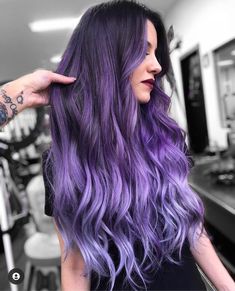 Lavender Hair Color Ideas, Hair Color Ideas Trendy, Purple Hairstyles, Lavender Hair Ombre, Hairstyles For Thinning Hair, Ombre Hair Ideas, Lilac Hair Color, Lavender Hair Colors, Face Types