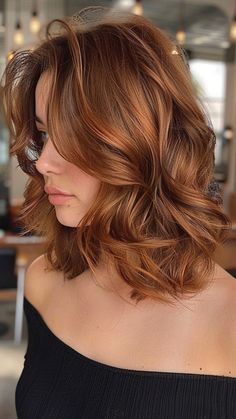 Auburn Hair Color With Caramel Highlights, Short Hairstyle Women Ginger Hair, Reddish Golden Brown Hair, Dark Golden Copper Hair, Emma Stone Auburn Hair, Natural Red Hair With Dimension, Copper Toned Hair Brown, Red Hair For Natural Brunettes, Auburn Balayage On Light Brown Hair