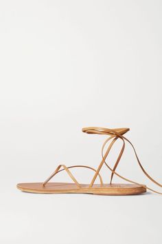 Neutral Celia leather sandals | Ancient Greek Sandals | NET-A-PORTER Anissa Kermiche, Natural Delivery, Jacquie Aiche, Roman Sandals, Ancient Greek Sandals, Greek Sandals, Ancient Greek, Strappy Sandals, Smooth Leather